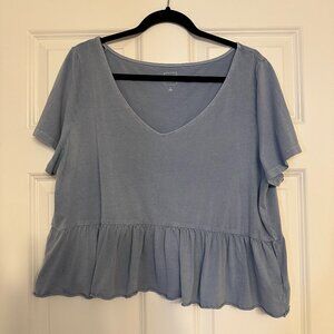 Gap Short Sleeve Vintage Peplum T-Shirt